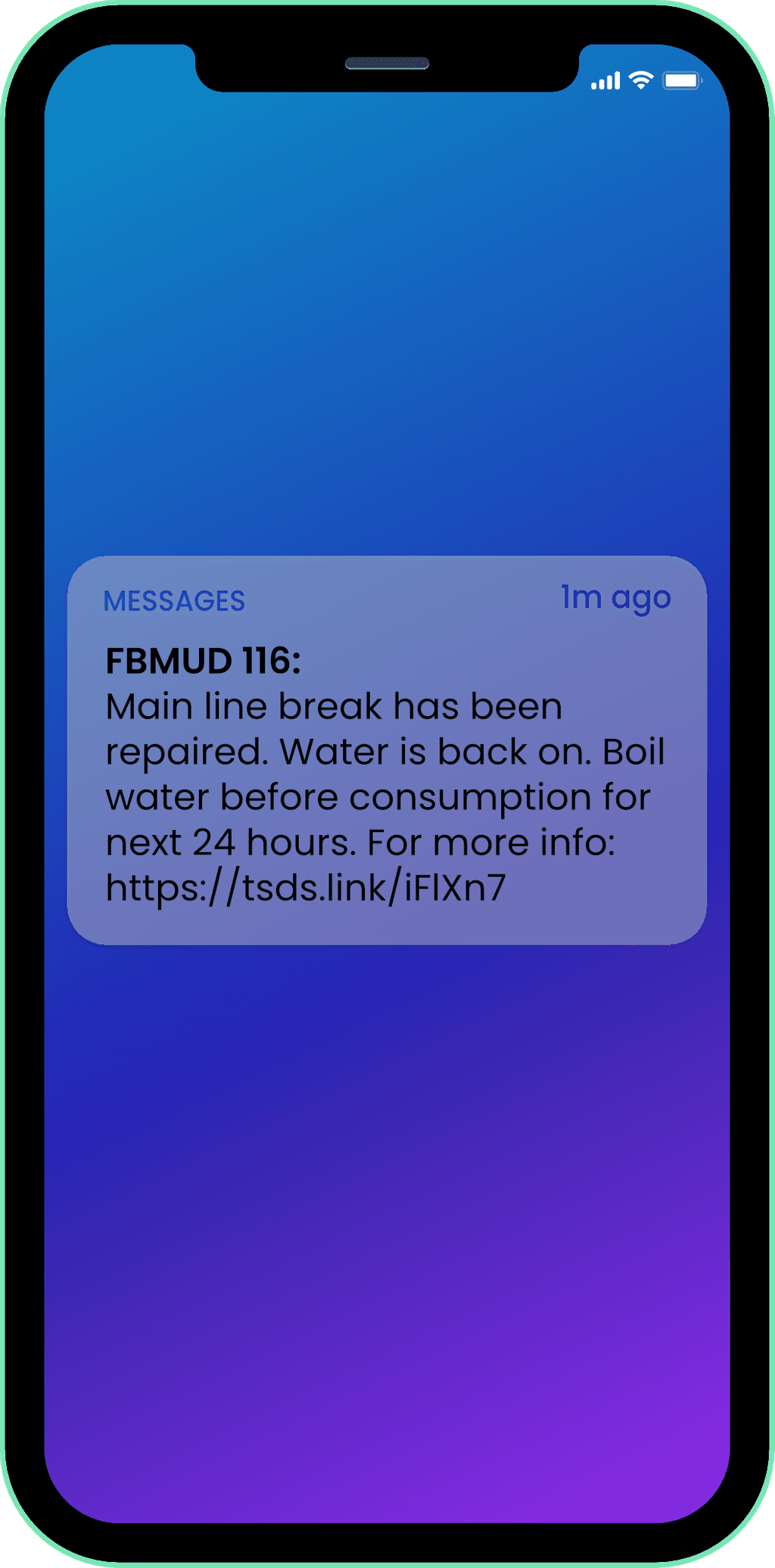example to text alert